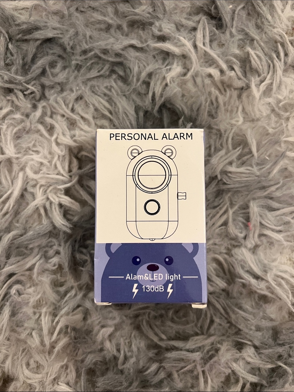Personal safety  Alarm with LED Light - Purple